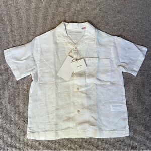 Zara Kids Linen Button-Up Shirt (Size 5)